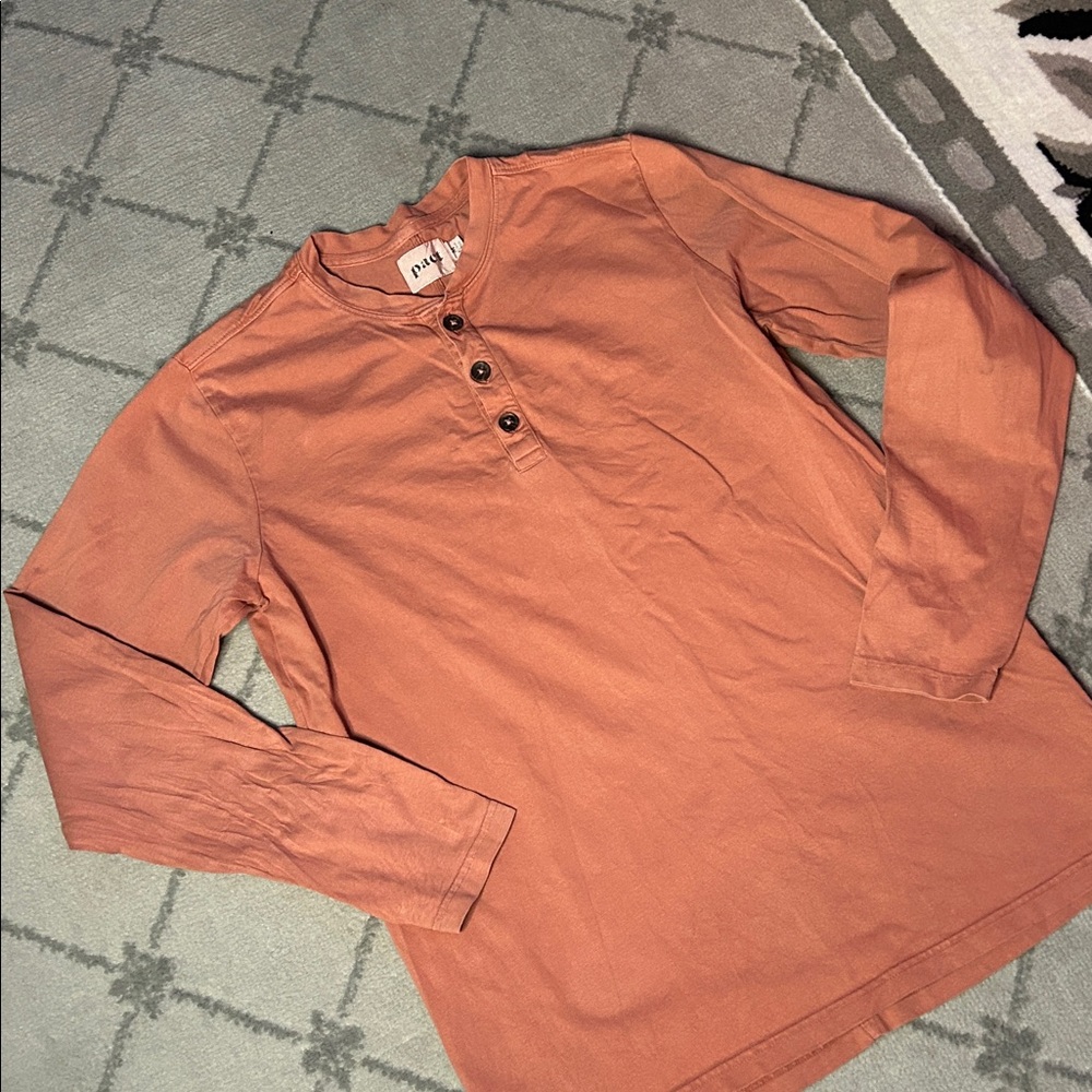 Pact Button-Up Henley - Picture 2 of 7